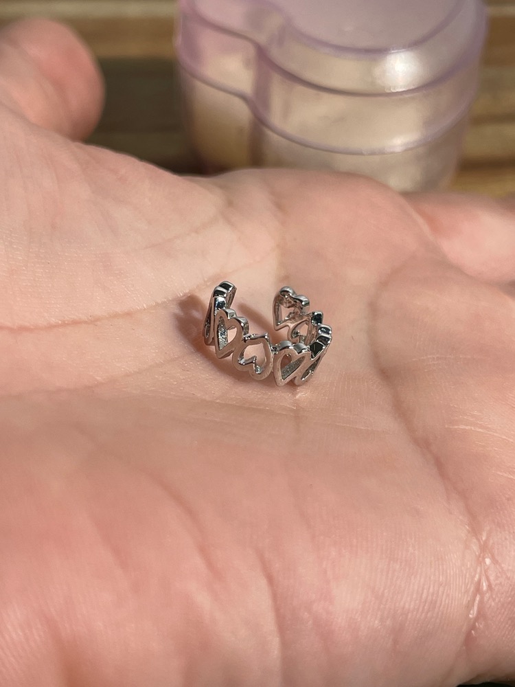 Brinco de coração miniatura 2