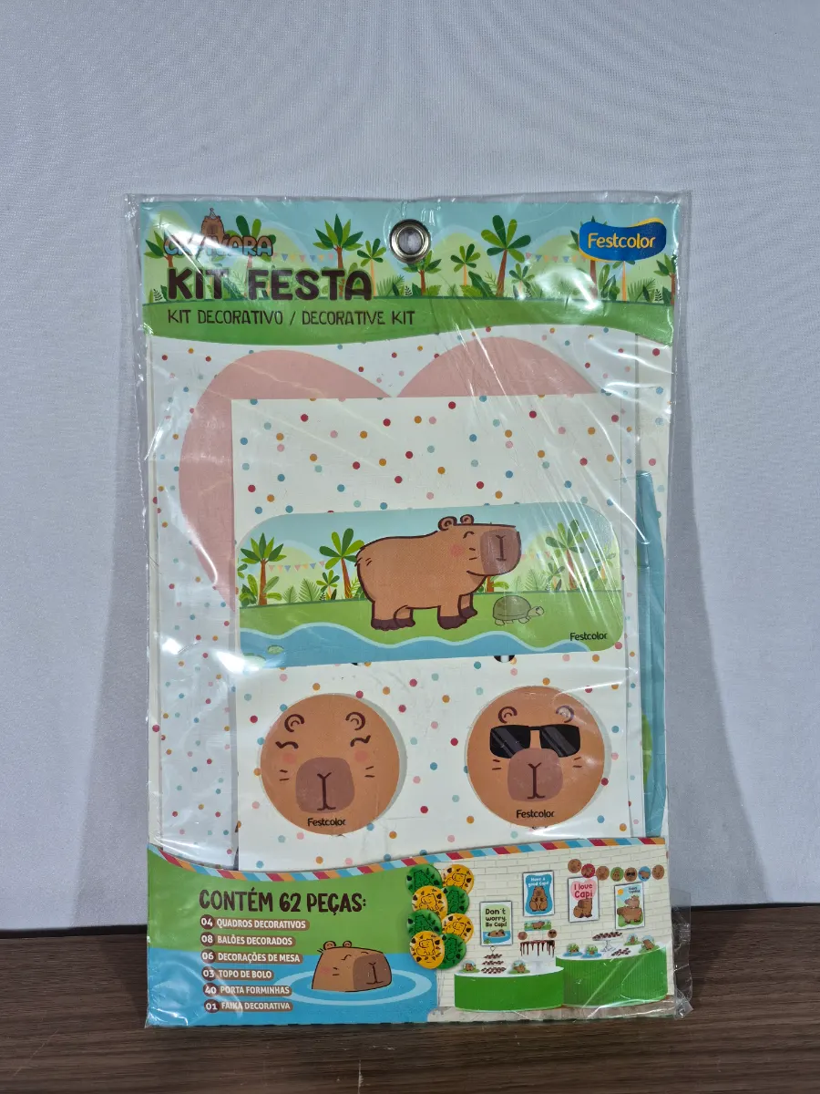 Kit festa pronta decoração capilar 62 peças