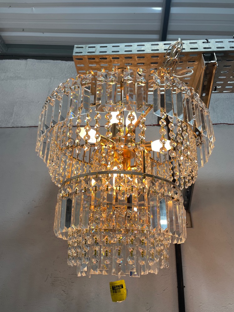 Lustre pendente cristal gold