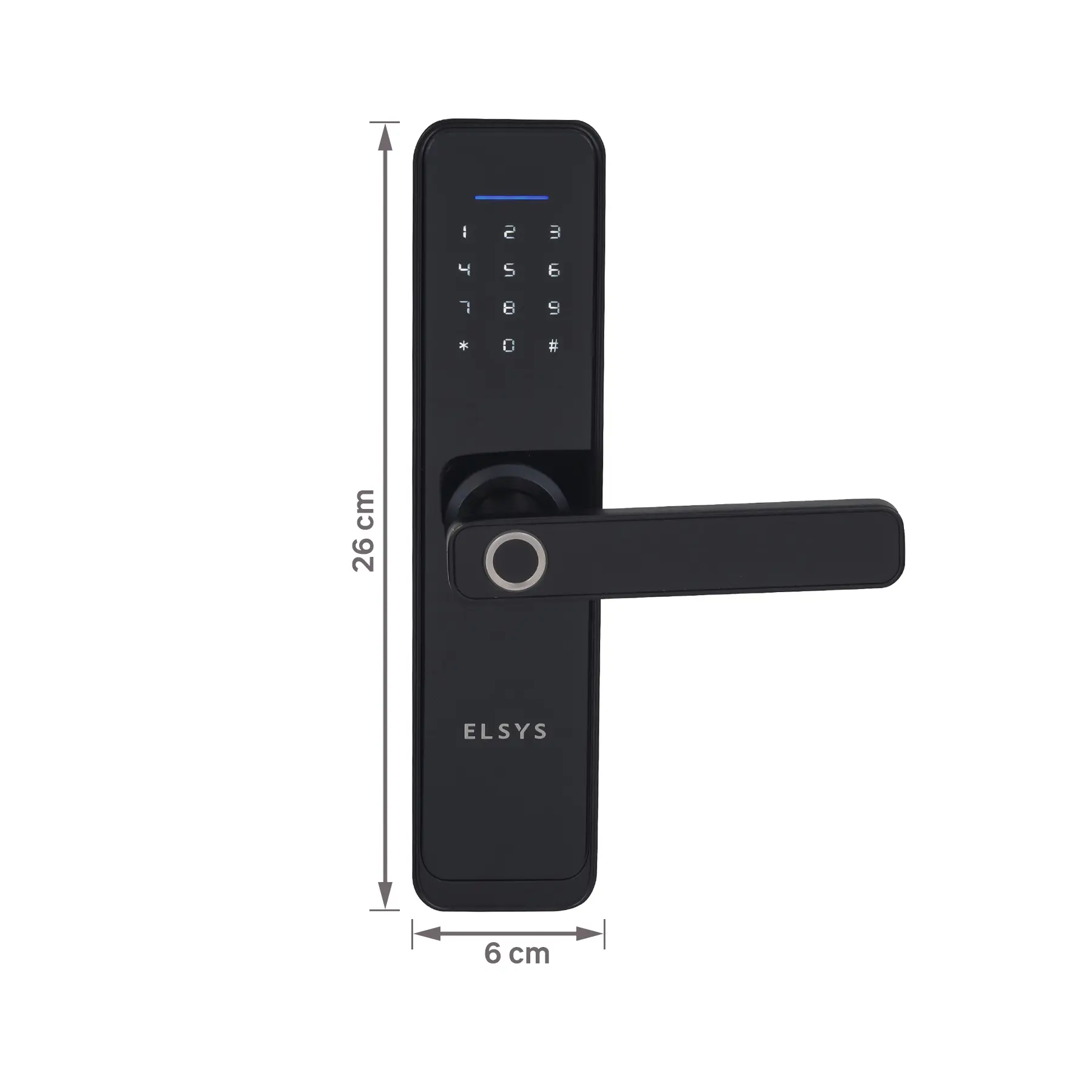 Fechadura digital biométrica com Wi-Fi smart elys