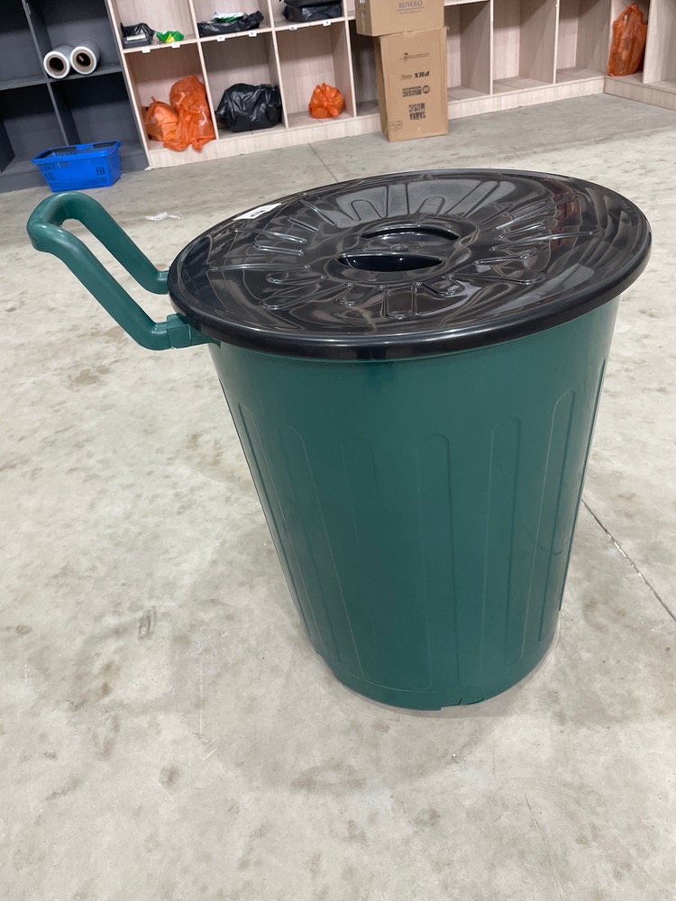 Lixeira 100L com tampa e rodinha