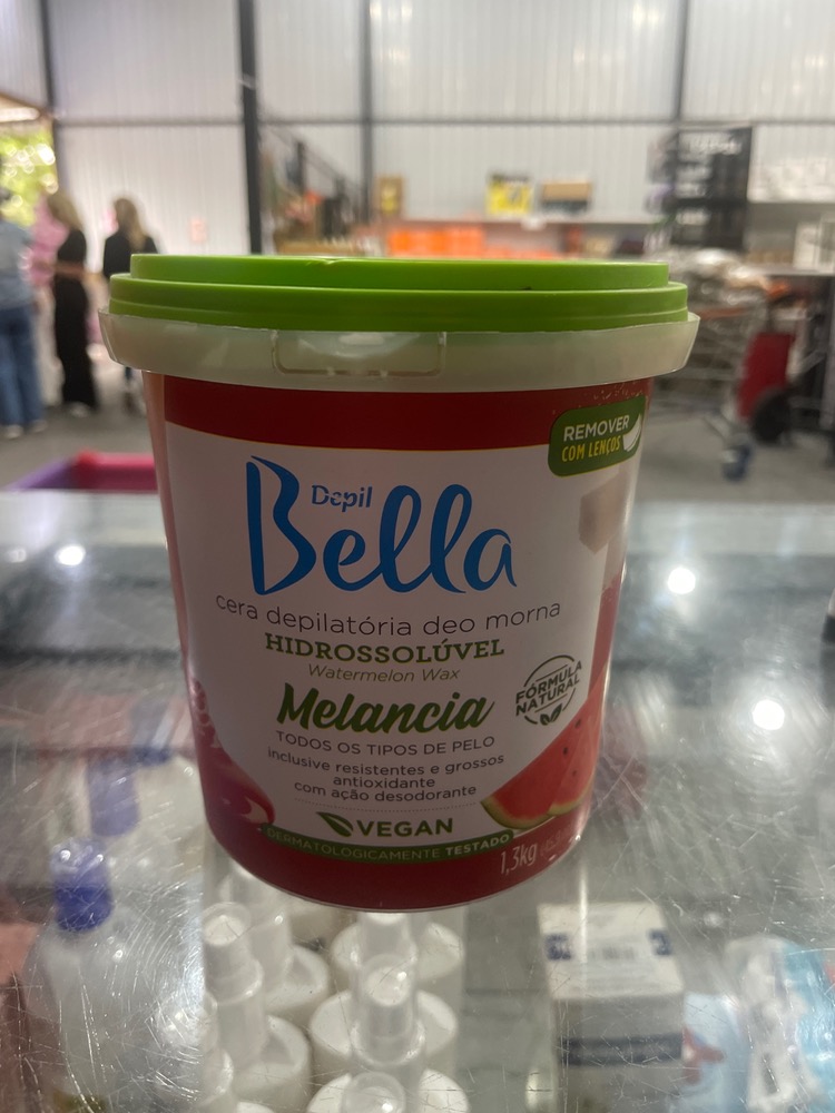 Cera depilatória bella melancia 1,3kg