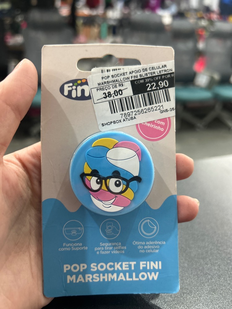 Pop socket apoio de celular fini