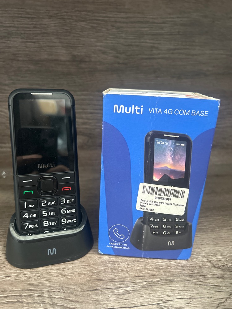 Celular simples Multilaser vita 4G com base