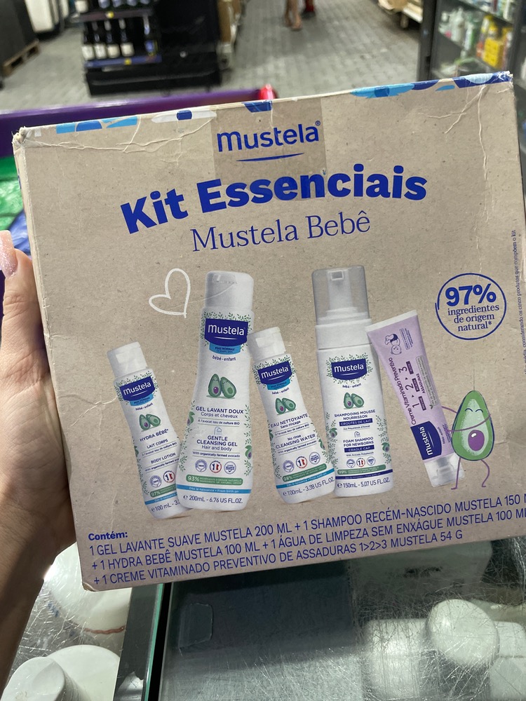 Kit mustela prime 4 produtos +dispenser exclusivos