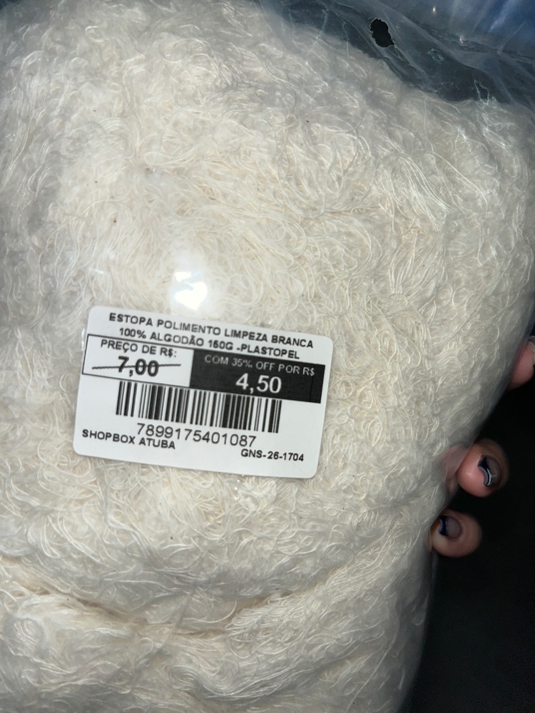 Estopa de polimento limpeza 150g
