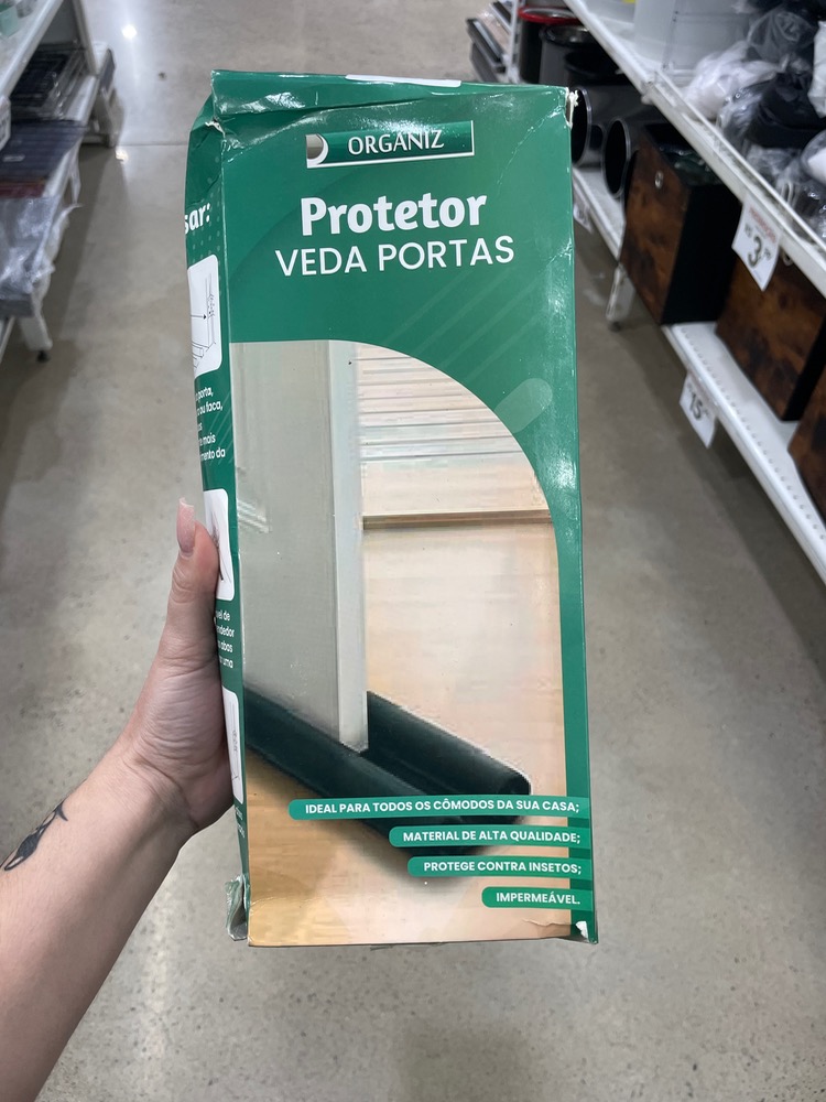 Protetor de porta rolo ajustável impermeável
