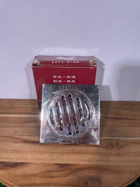Ralo aço inox banheiro c/dreno