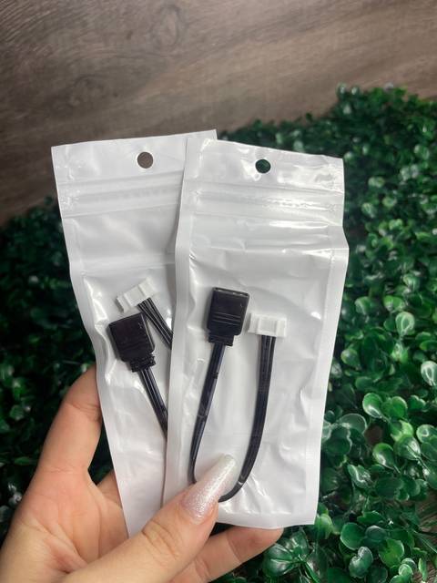 Kit 2 cabos adaptador conversor 6 pinos p/3 pinos argb 5v