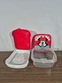 Kit pote quadrado 580ml + sanduicheira miniatura 2